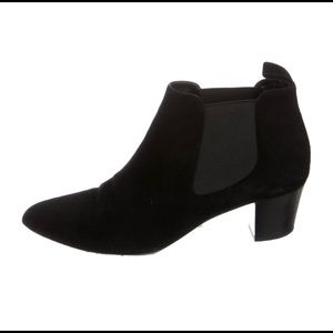 Black Gucci Suede Chelsea Boots